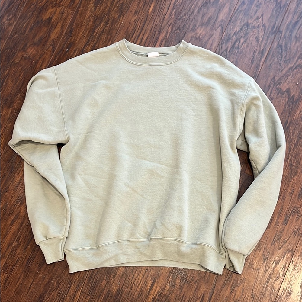 Hanes Tan Crewneck Sweater Cozy Classic Design